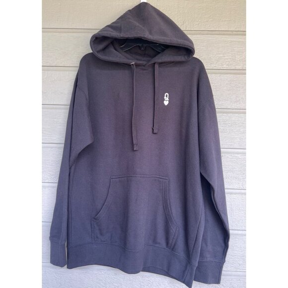 Modern Karmavore Womens Queen Of Hearts Hoodie Pullover Sweater Size Large - Picture 1 of 4